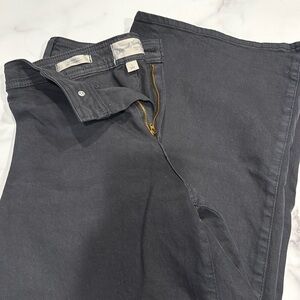 Universal Thread Women's High Rise Sailor Wide Leg Ankle Jeans Black Size 4